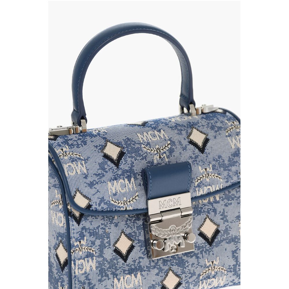 MCM Vintage Monogram Jacquard TRACY Crossbody Bag with Laurel Lo