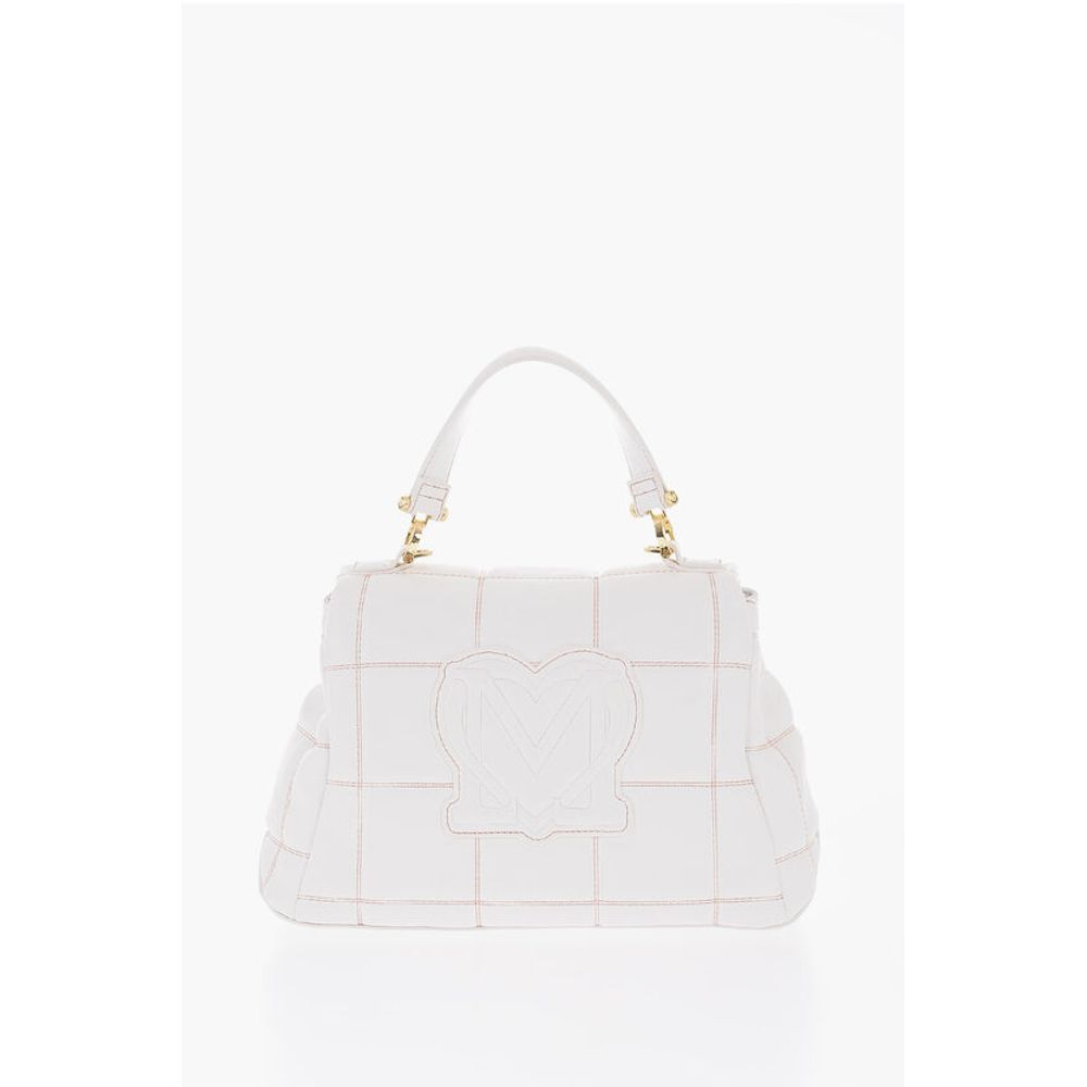Moschino LOVE Quilted Faux Leather Bag with Golden Logo