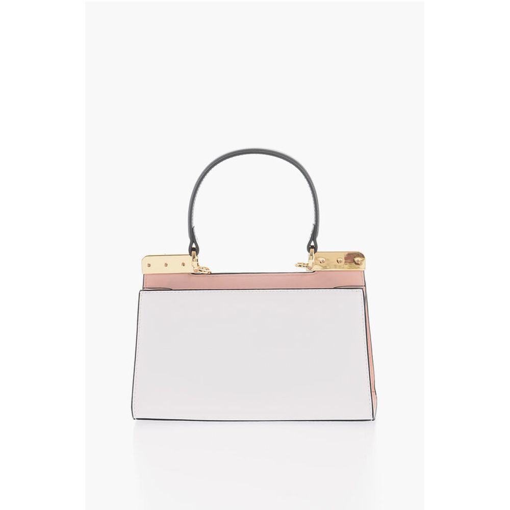 Moschino LOVE Faux Leather Handbag with Golden Details
