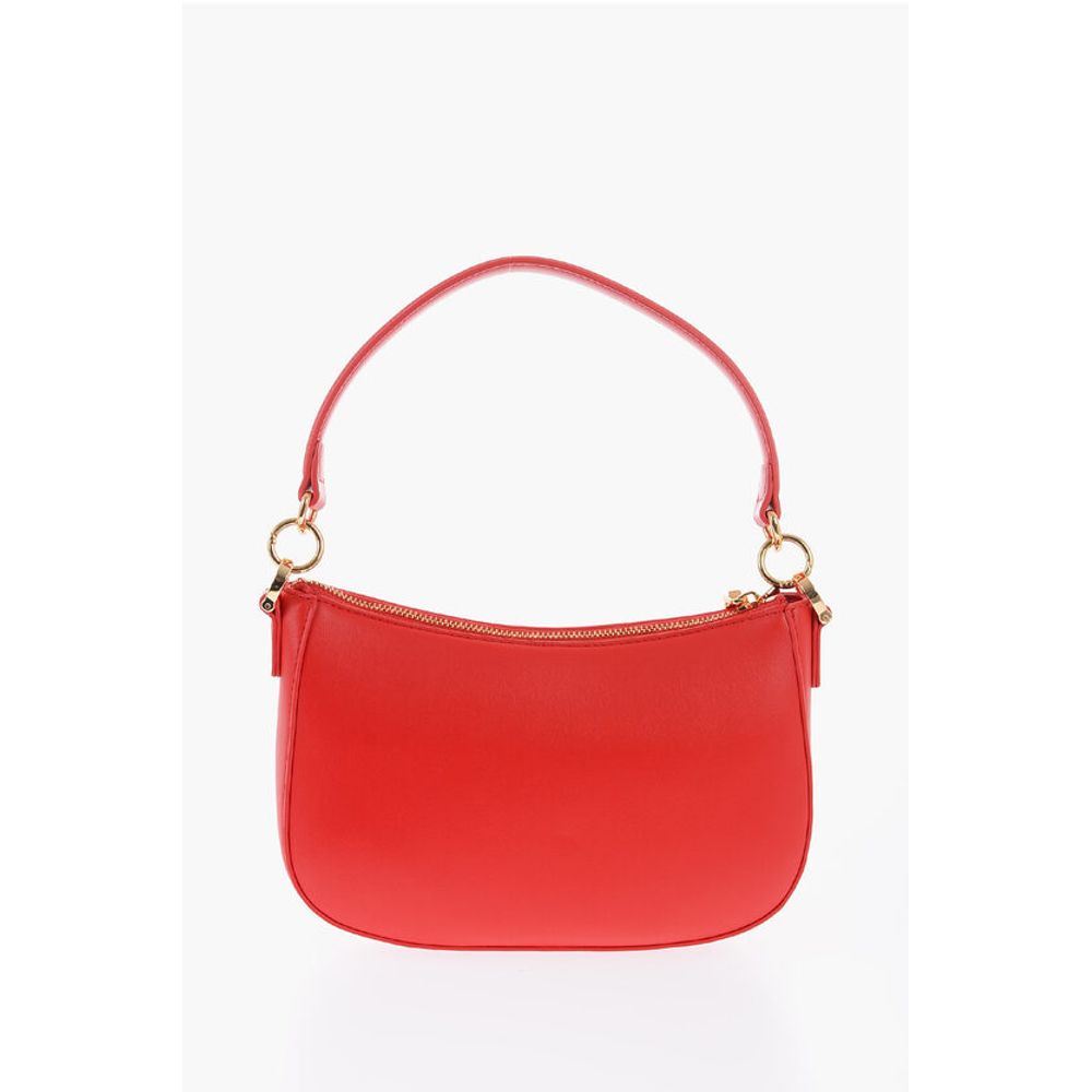 Moschino LOVE Faux Leather Bag with Removable Shoulder Strap and Meta