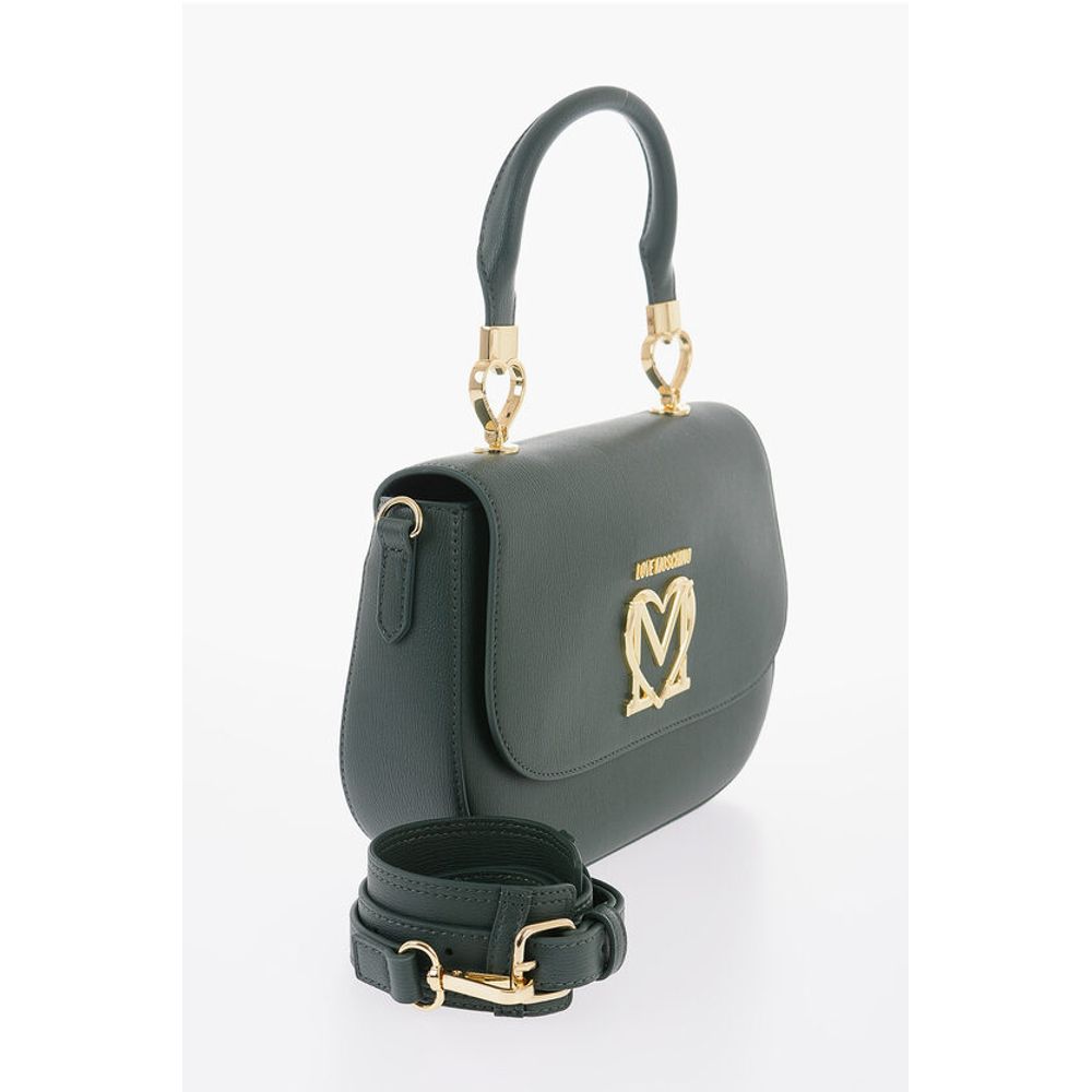 Moschino LOVE Faux Leather Handbag with Removable Shoulder Strap