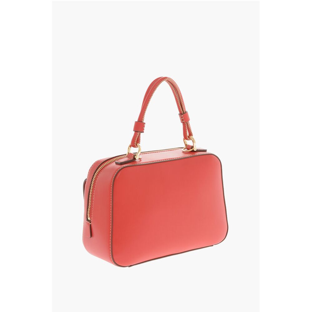 Moschino LOVE Faux Leather Handbag with Visible Stitching