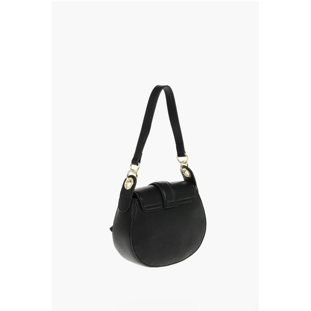 Moschino LOVE Faux Leather Crossbody Bag with Heart Shaped Charm
