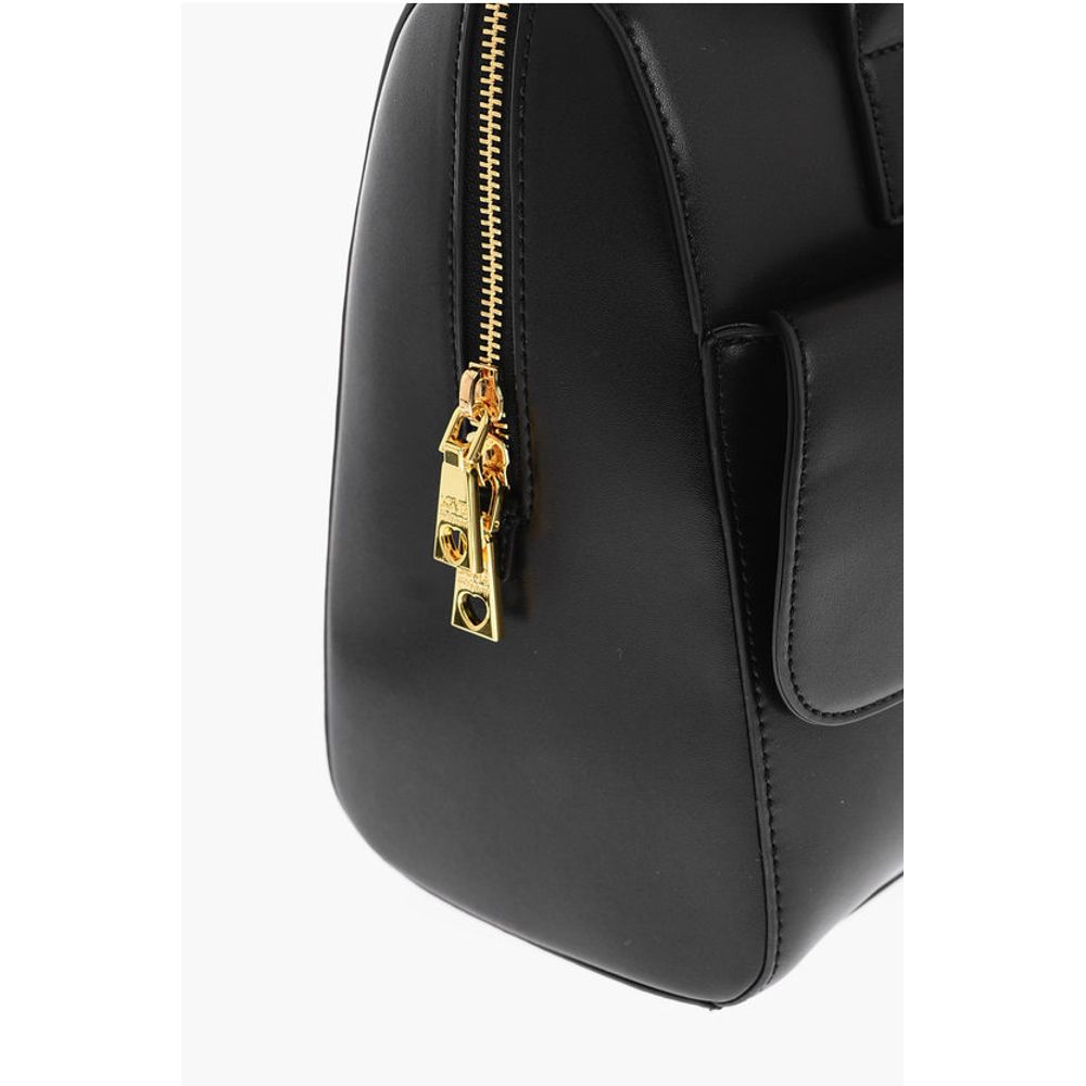 Moschino LOVE logoed handkerchief faux leather SIMPLE HOOP handbag