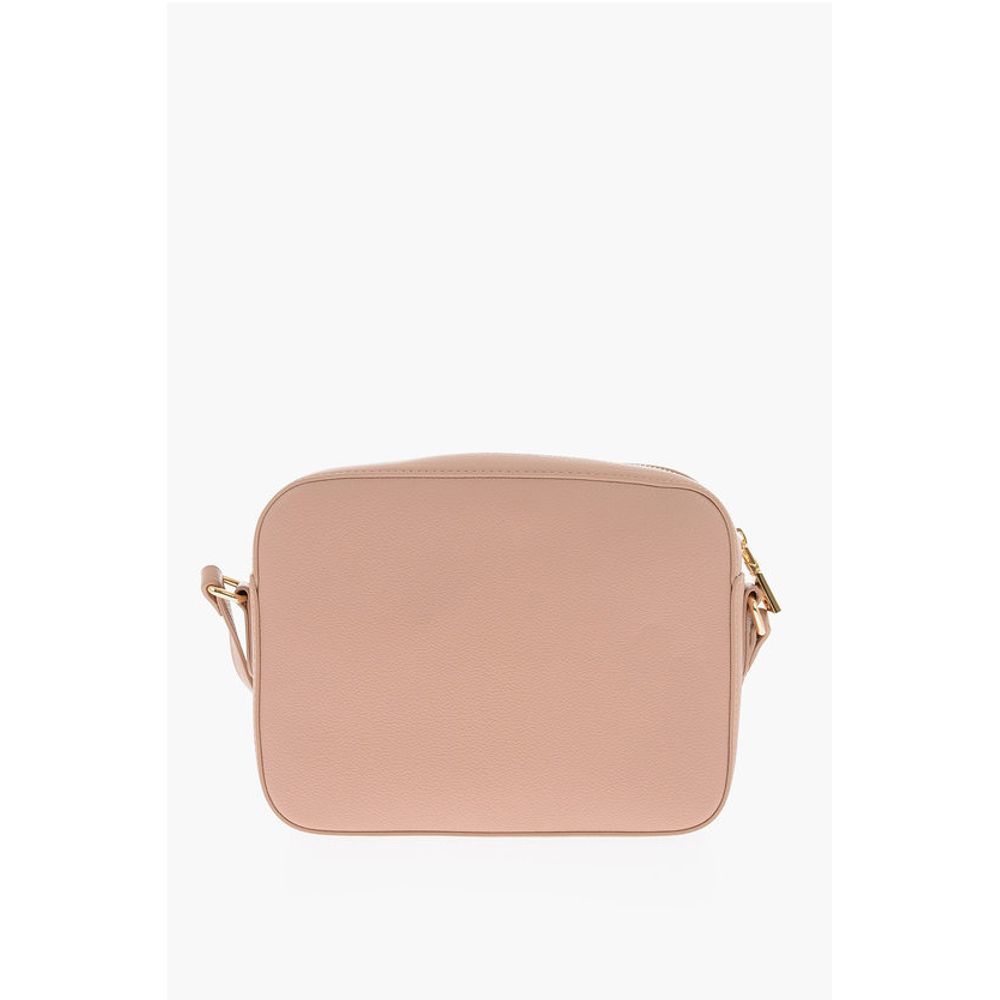 Moschino LOVE Textured Faux Leather Camera Bag with Maxi Pocket