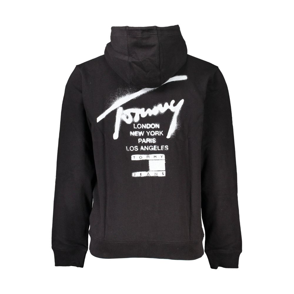 Tommy Hilfiger Moški pulover iz črnega bombaža