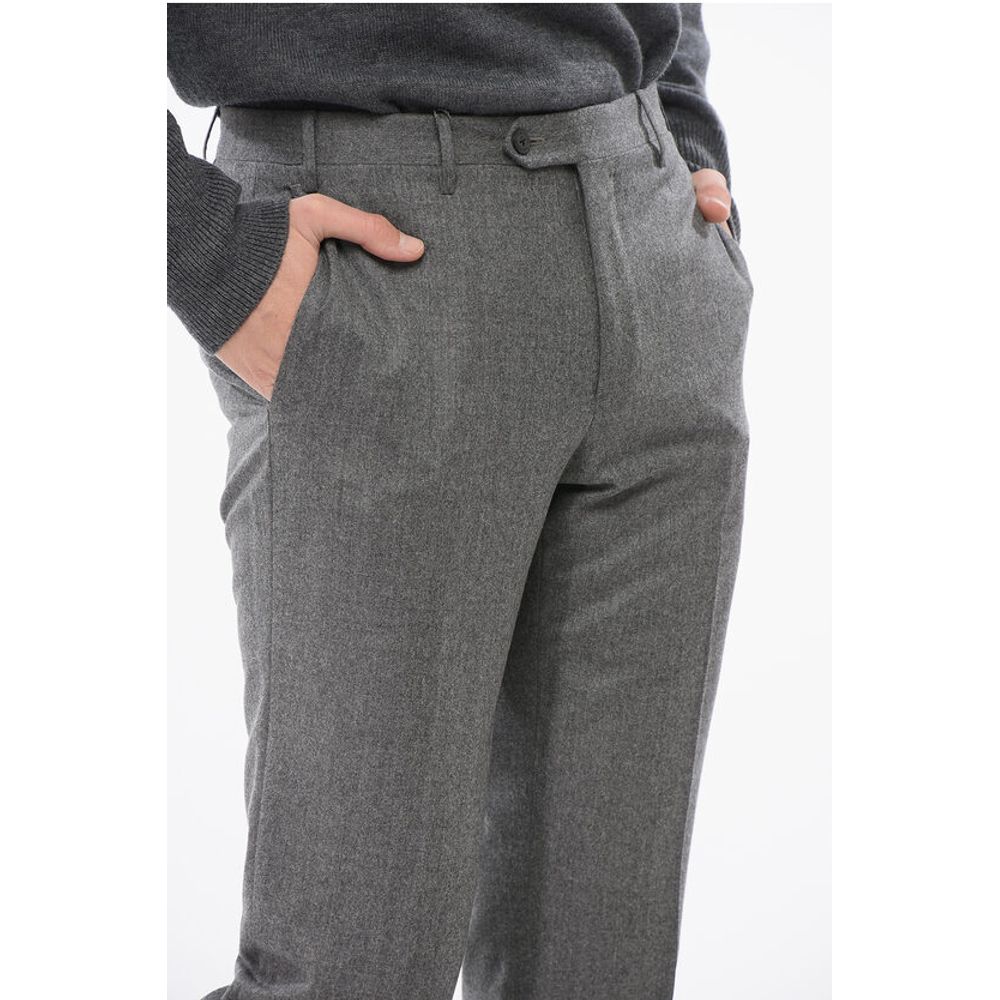 Corneliani Regular Fit LEADER Wool Pants