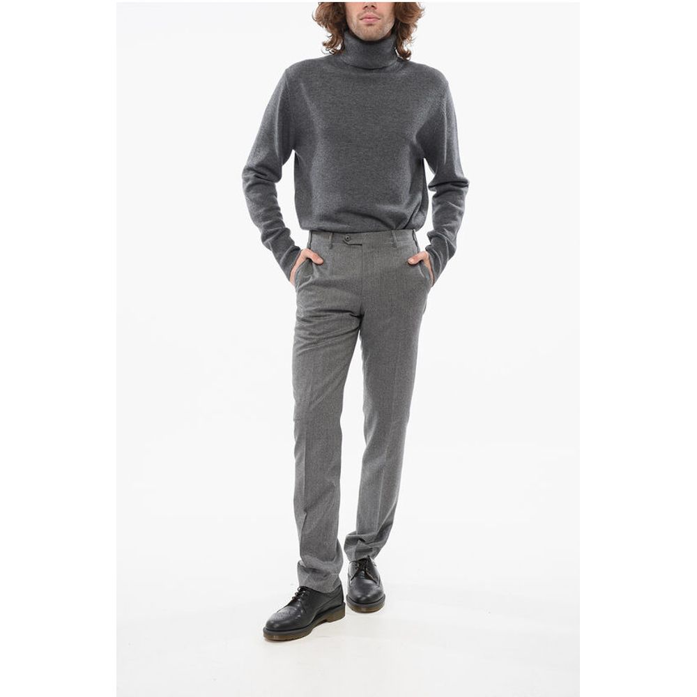 Corneliani Regular Fit LEADER Wool Pants