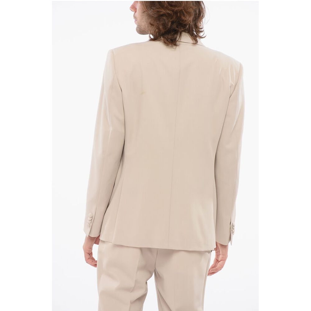Corneliani Virgin Wool Suit with Peack Lapel