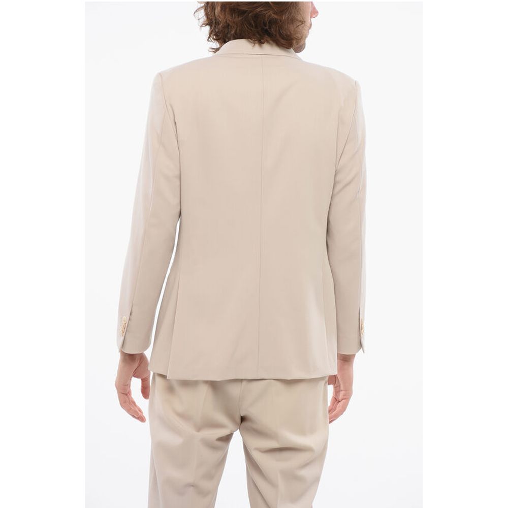 Corneliani Virgin Wool Suit with Peack Lapel