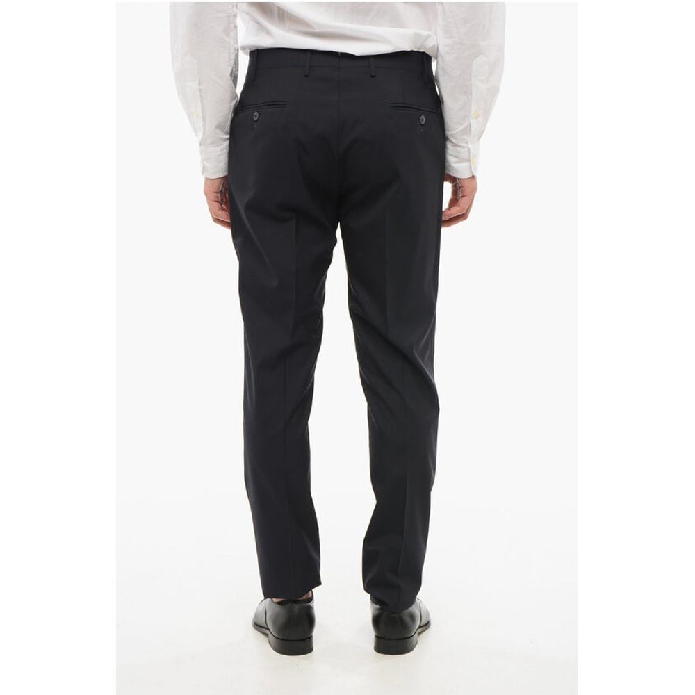 Corneliani Virgin Wool Double-Breasted Suit With Peak Lapel