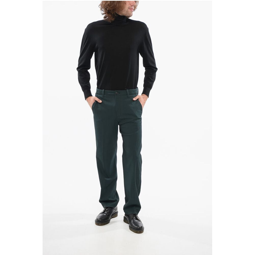 Corneliani Wool Blend CIRCLE Pants with Visible Stitching