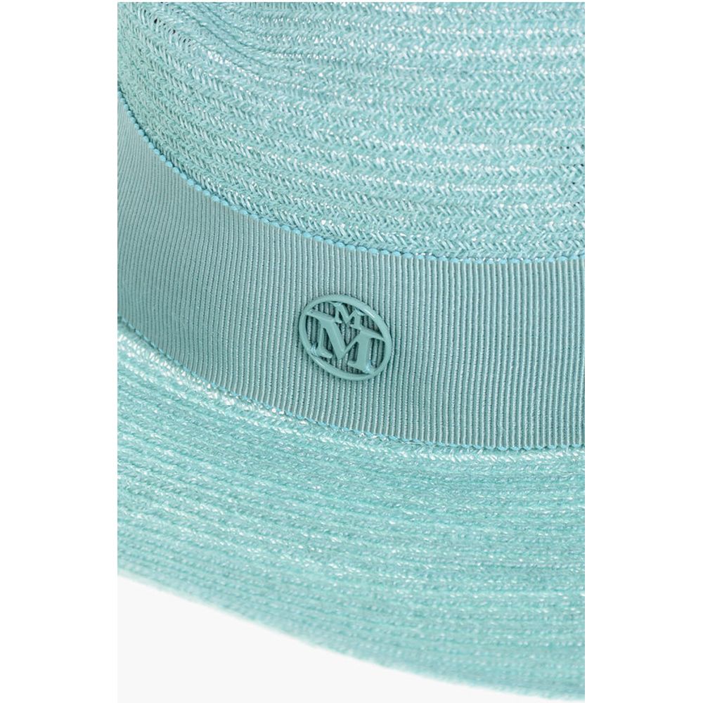 Maison Michel Hemp Fedora with Gros-grain Ribbon