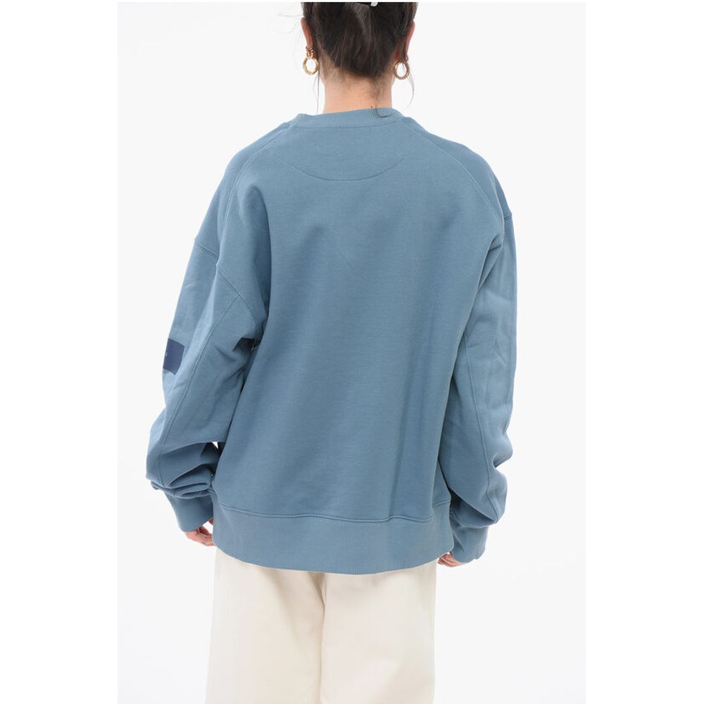 Y-3 Monochrome Brushed Cotton Sweatshirt with Crew Neck