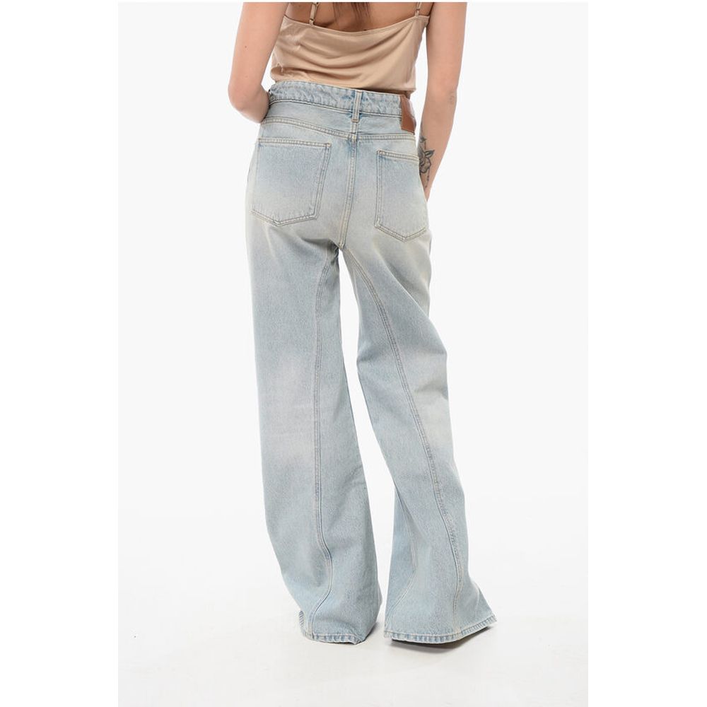 Victoria Beckham Light Washed Wide Leg Denims 33cm
