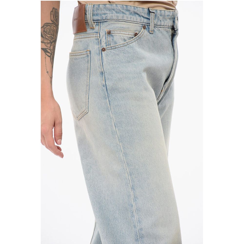 Victoria Beckham Light Washed Wide Leg Denims 33cm