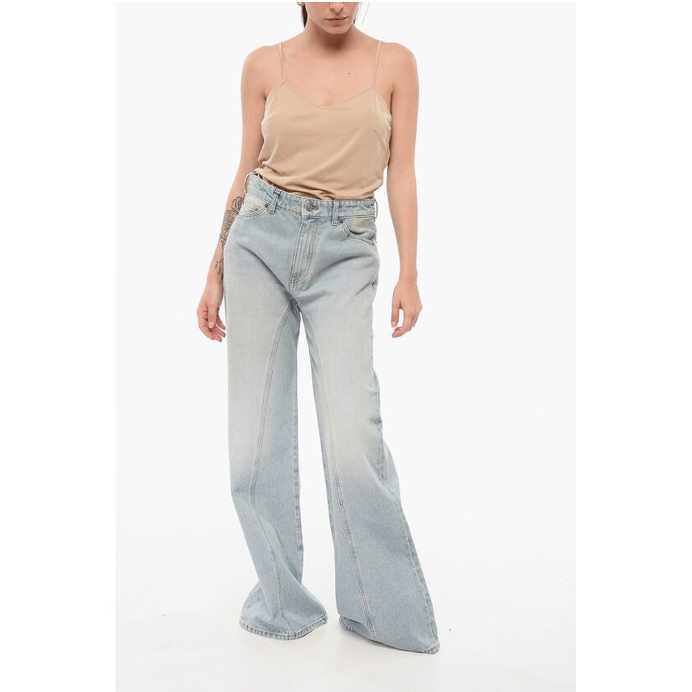 Victoria Beckham Light Washed Wide Leg Denims 33cm
