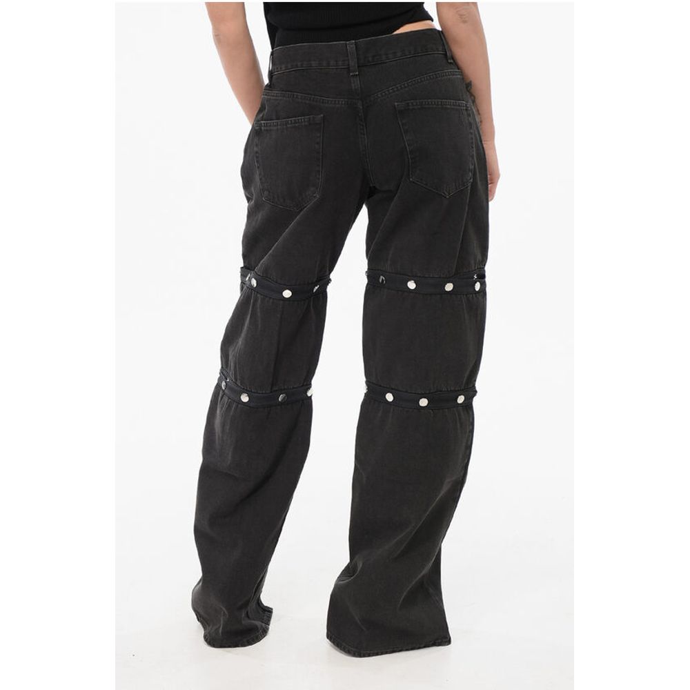 The Attico Modular Baggy Fit Denims with Snap Buttons 26cm