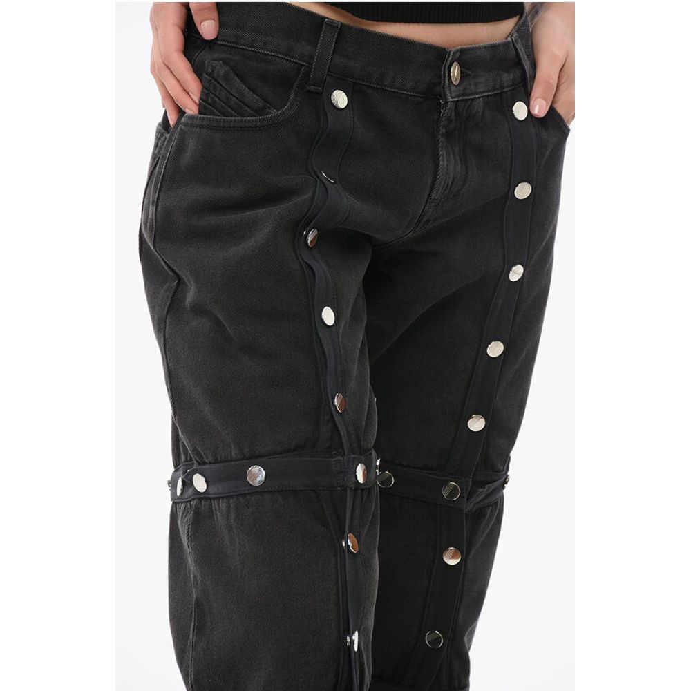 The Attico Modular Baggy Fit Denims with Snap Buttons 26cm