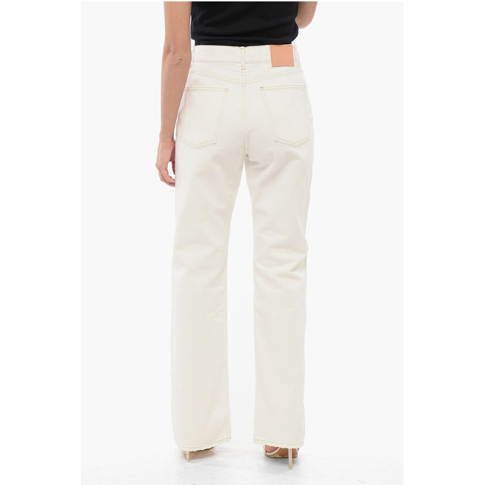 Acne Studios Visokotlačni džinsi z visokim pasom 24cm
