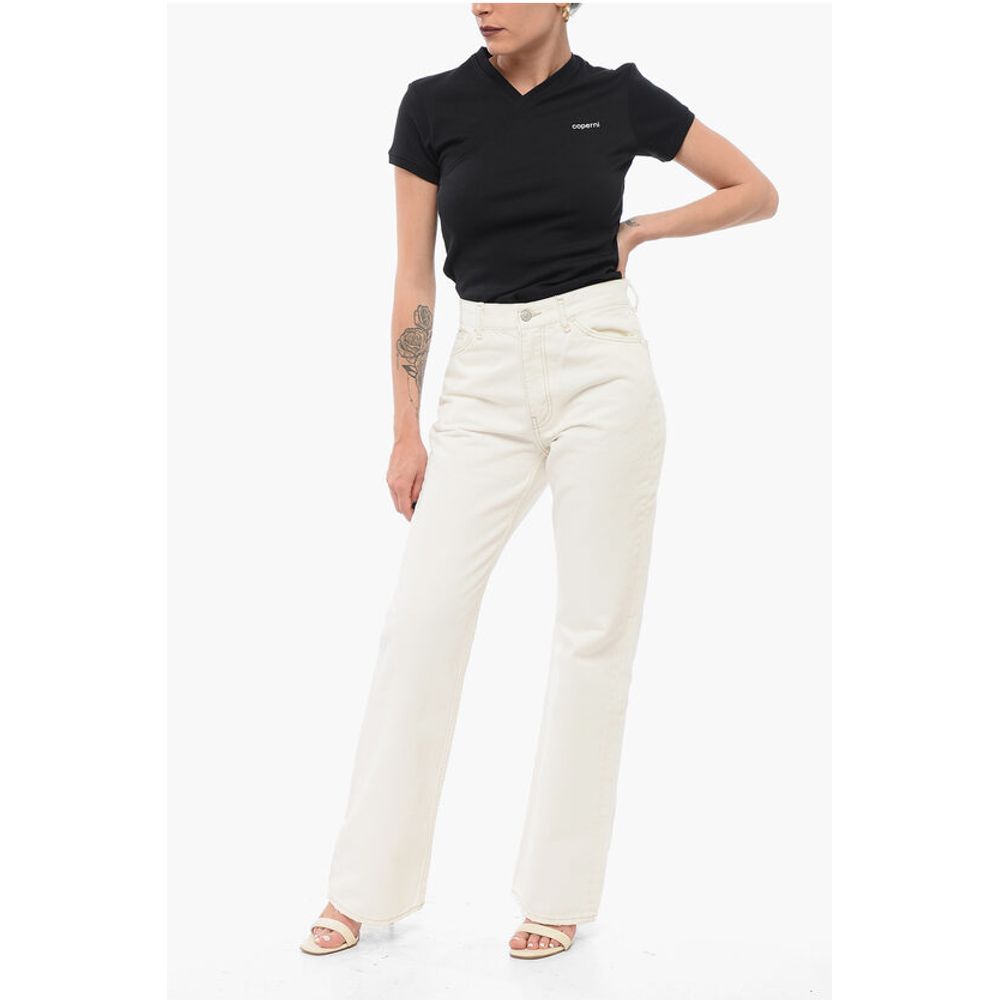Acne Studios Visokotlačni džinsi z visokim pasom 24cm