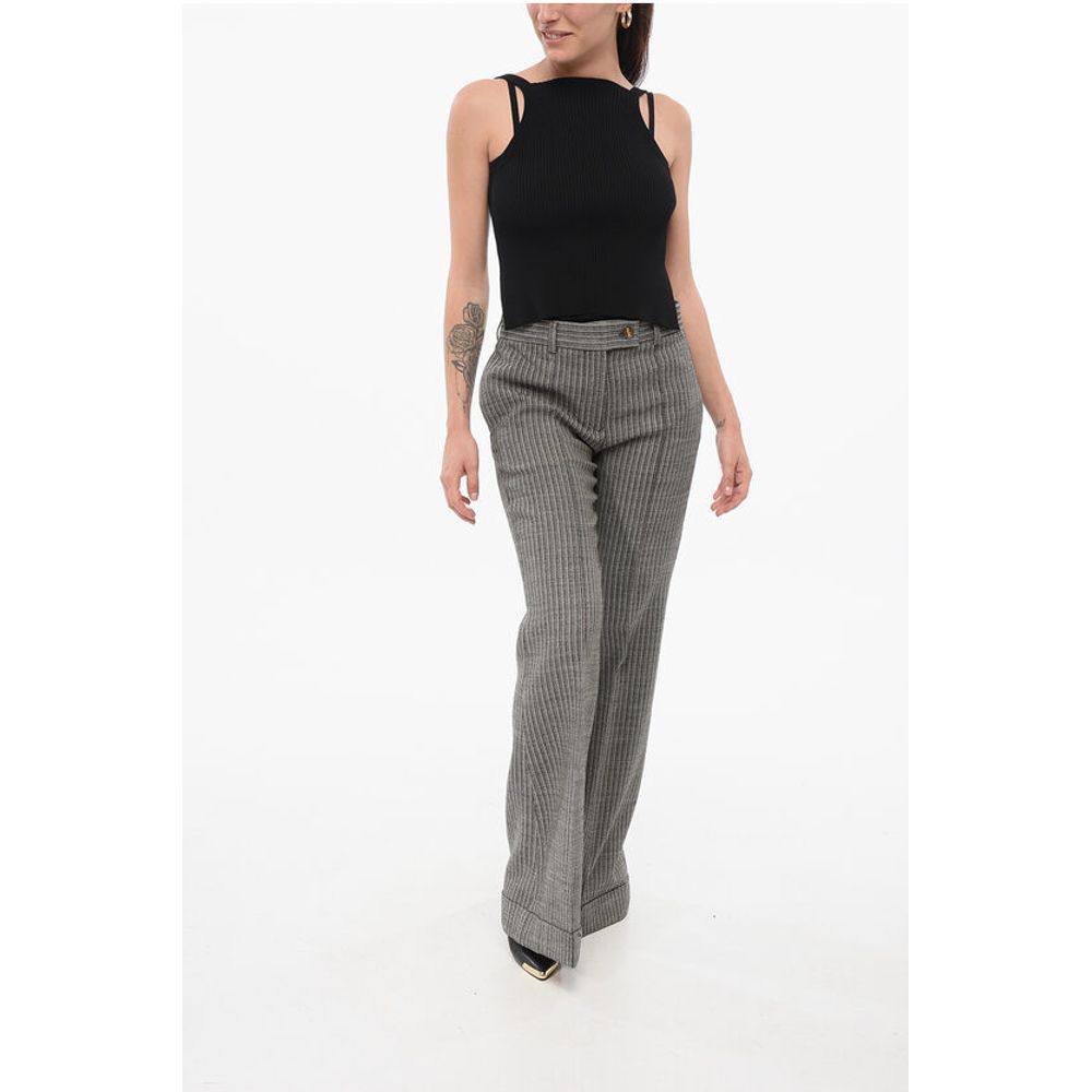 Acne Studios Wide-leg Pants with Turn-up Hems