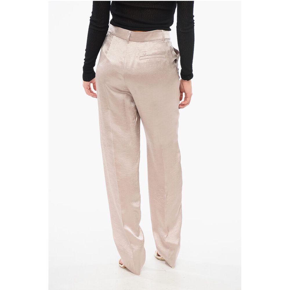 Krizia Satin Pleated Pants