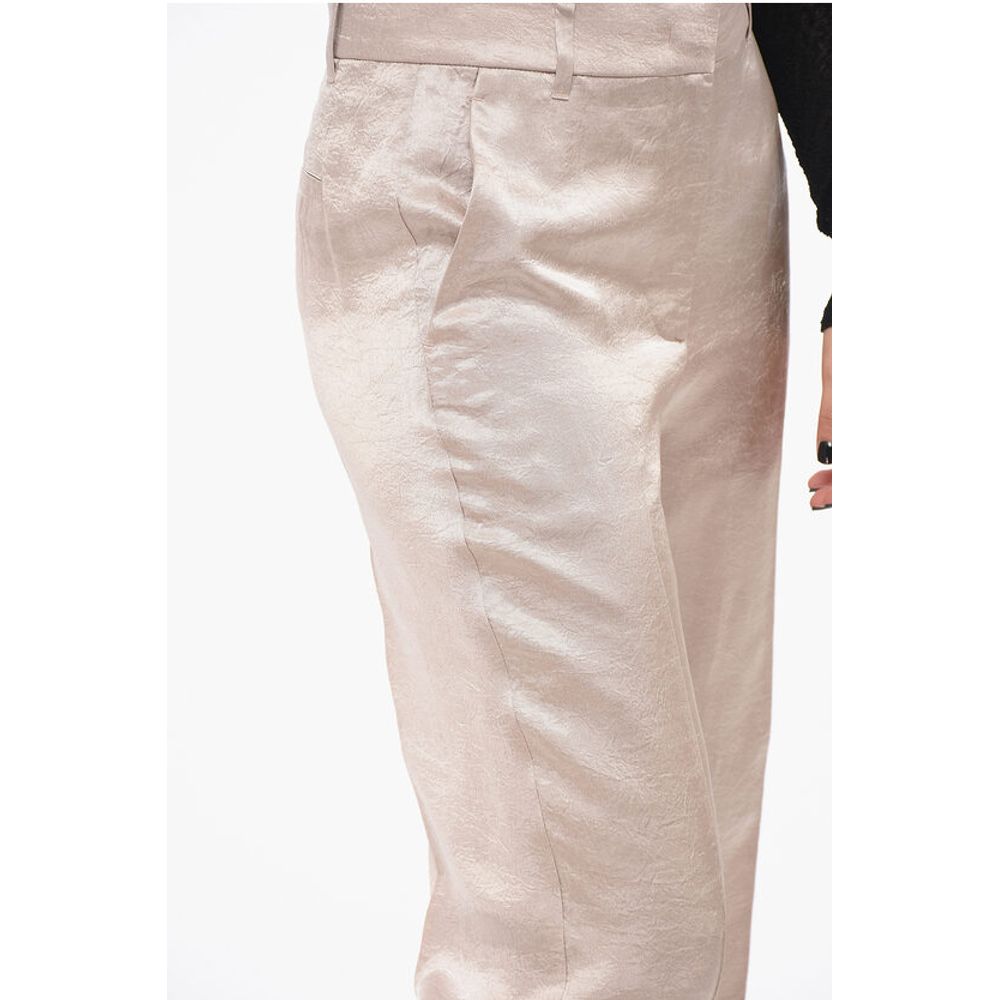 Krizia Satin Pleated Pants
