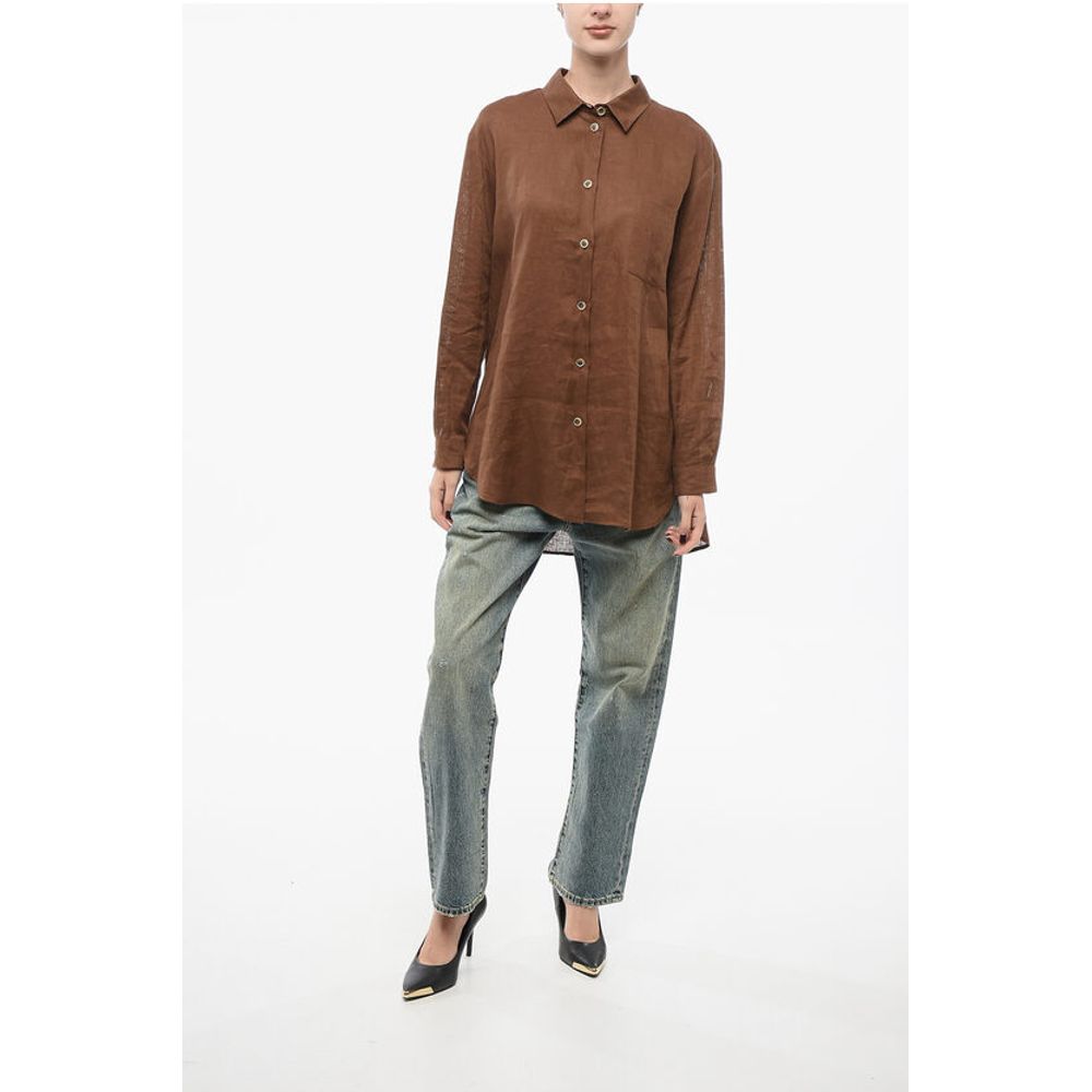 Super Blond Linen Oversized Shirt