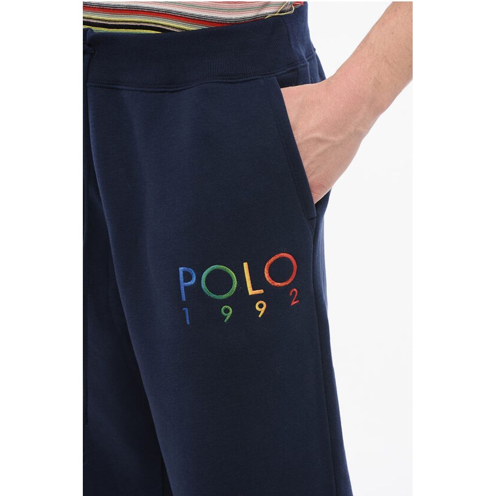 Polo Ralph Lauren Fleeced Cotton Blend Sweatpants with Embroidered Logo