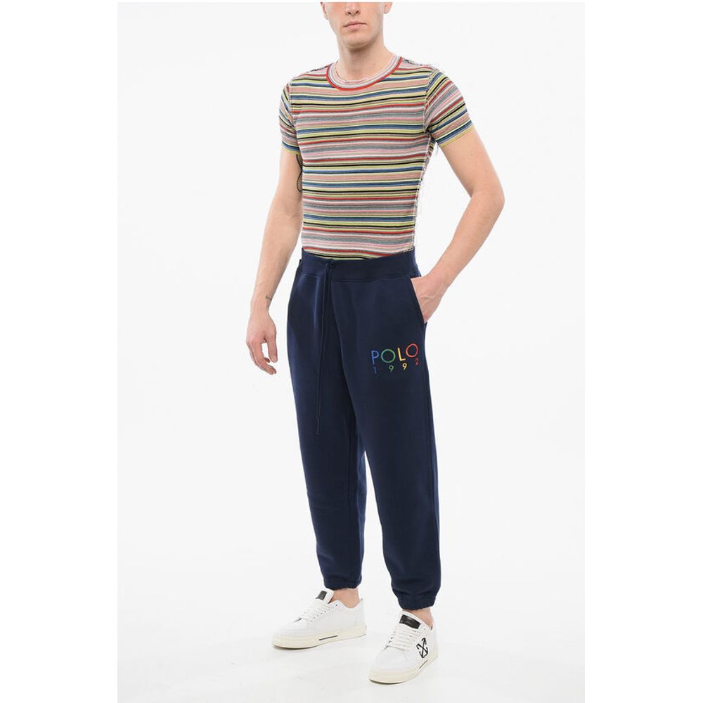 Polo Ralph Lauren Fleeced Cotton Blend Sweatpants with Embroidered Logo
