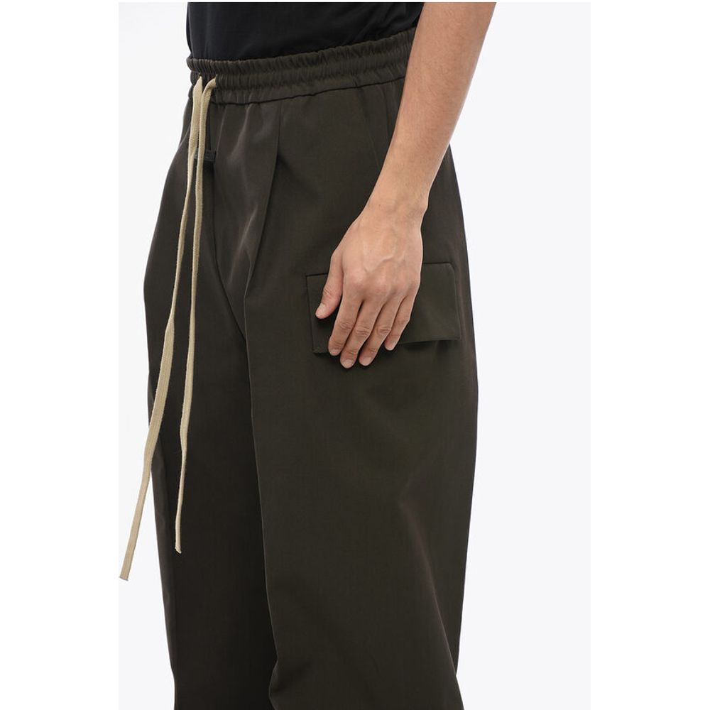 Fear Of God Single-pleated Wool Blend Cargo Pants with Elastic Waistband