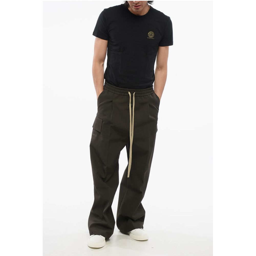 Fear Of God Single-pleated Wool Blend Cargo Pants with Elastic Waistband