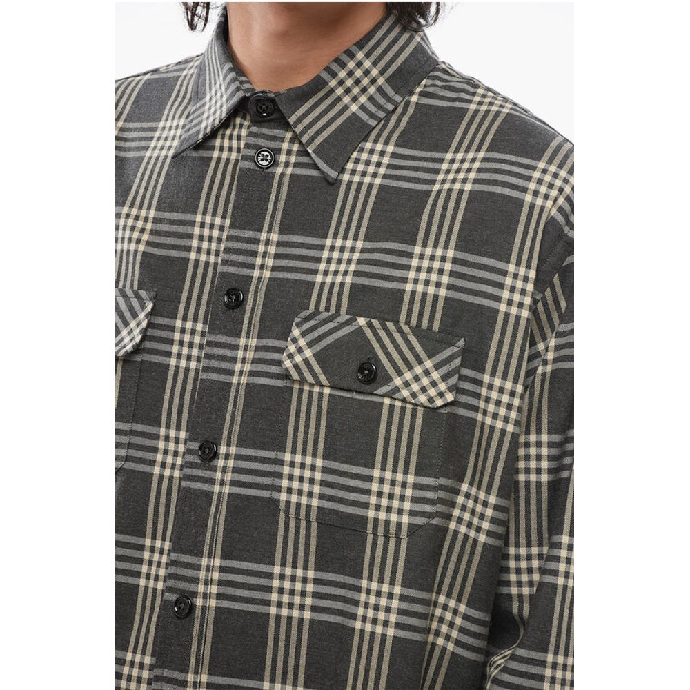 1989 Studio Cotton Flannel Shirt with Tartan Motif