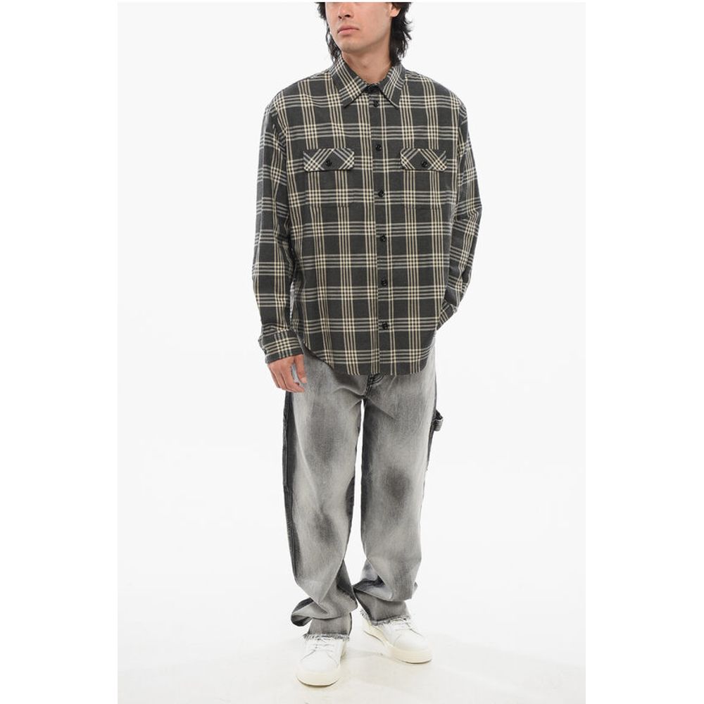 1989 Studio Cotton Flannel Shirt with Tartan Motif