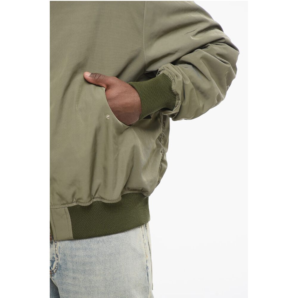 1989 Studio Nylon Bomber Jacket with Back Embossed Logo