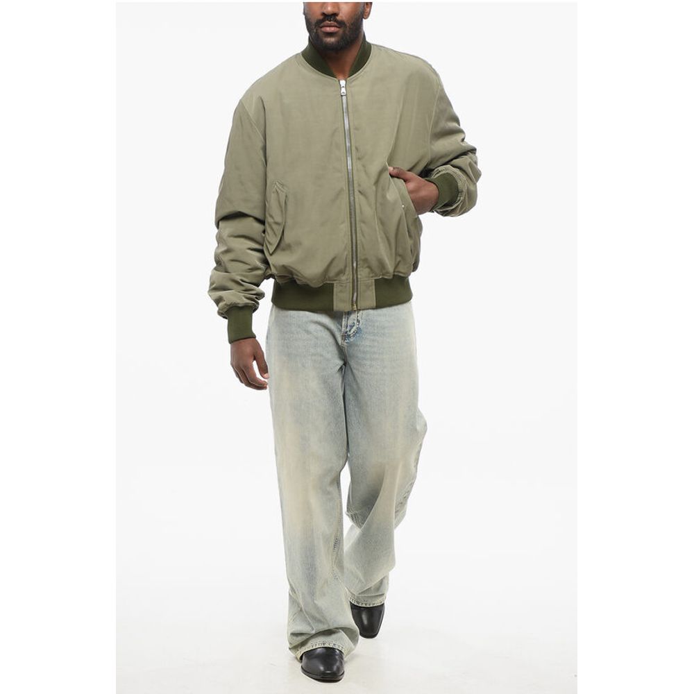 1989 Studio Nylon Bomber Jacket with Back Embossed Logo