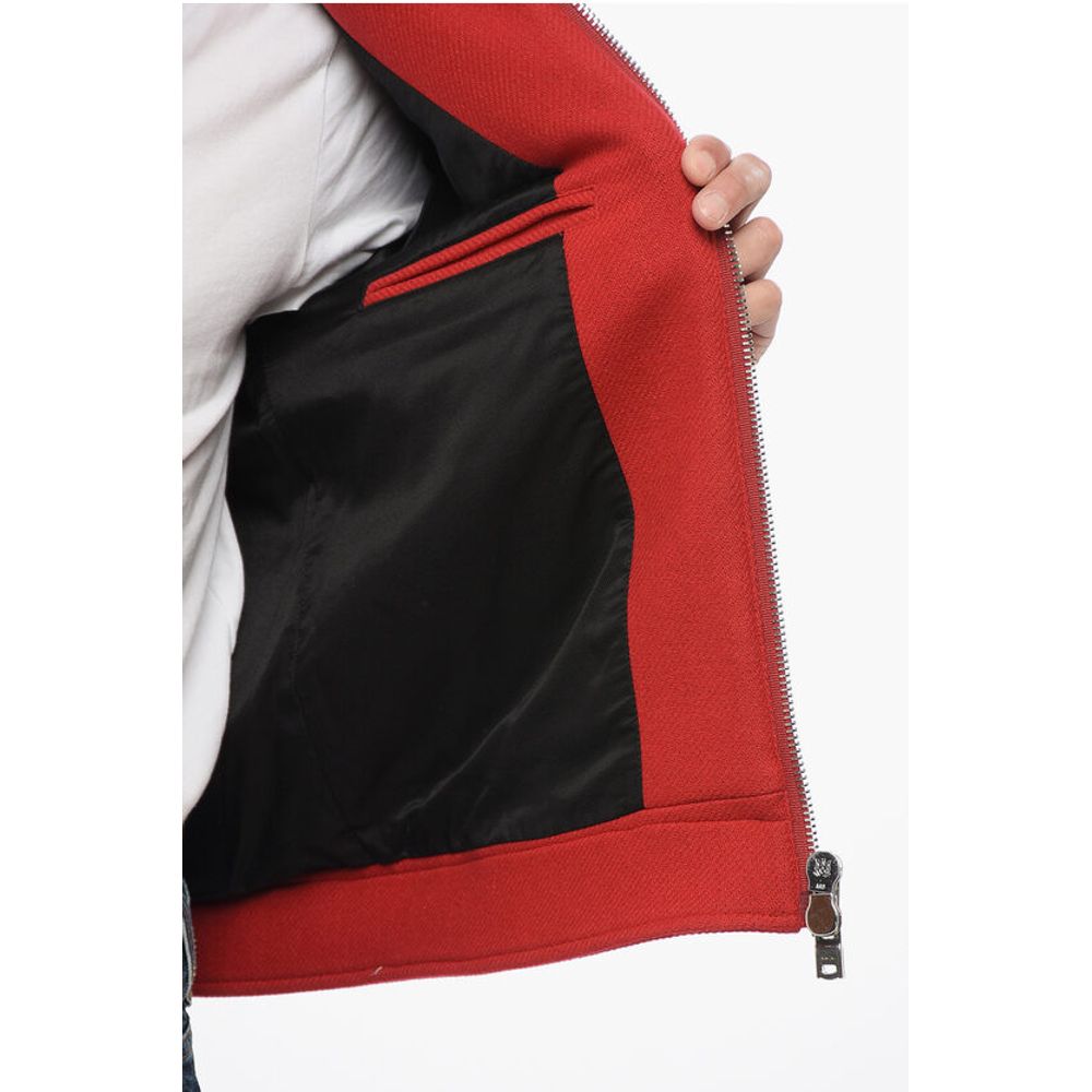 Amiri Wool Blend DIAMOND Jacket with Embroidered Insert