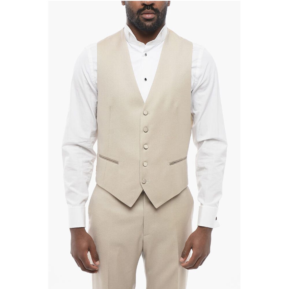 Tagliatore 3-Piece Suit with Satin Peak Lapel