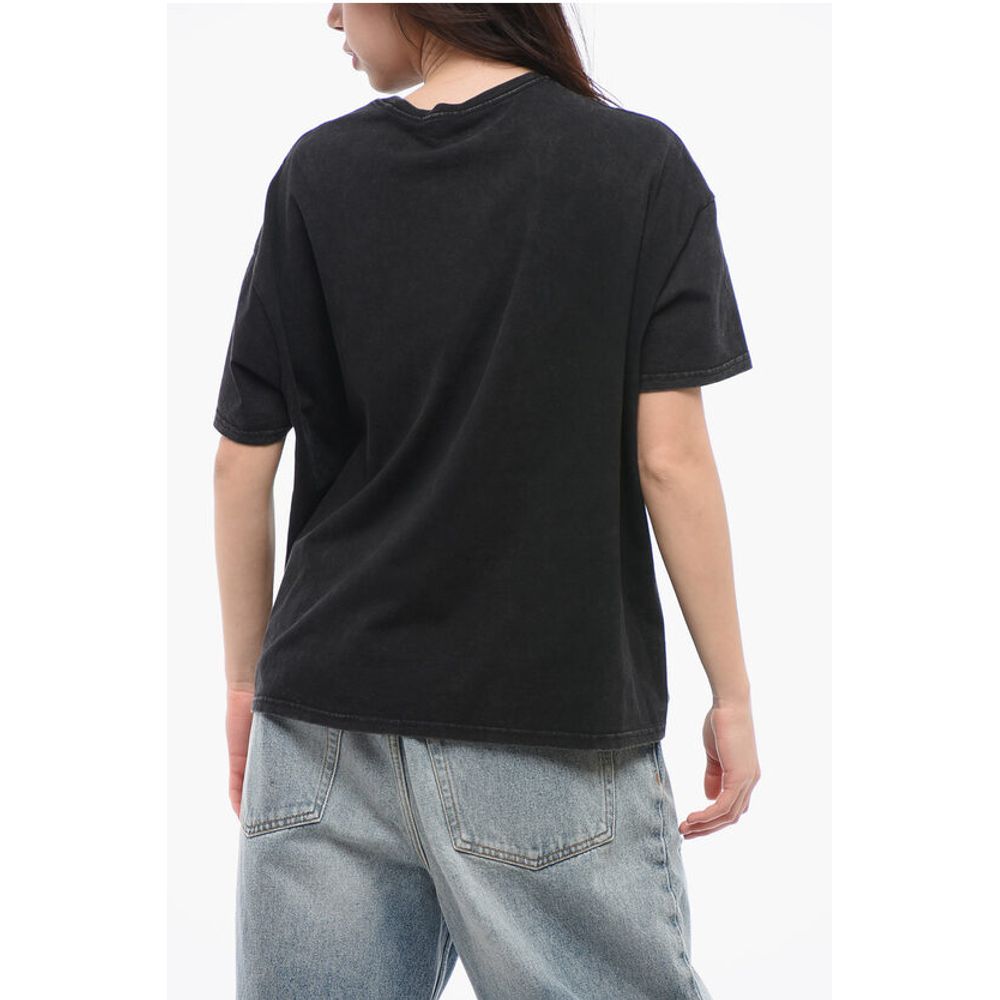 R13 Acid-Wash Effect Crew-neck T-Shirt