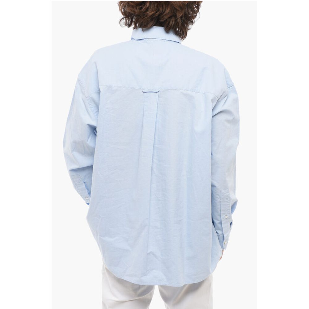 Studio Nicholson Solid Color RUSKIN Shirt with Button-Down Collar