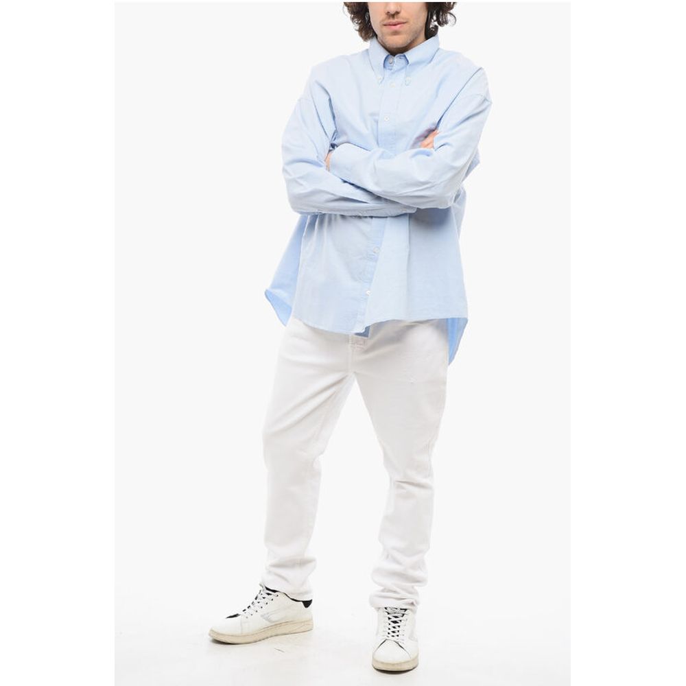 Studio Nicholson Solid Color RUSKIN Shirt with Button-Down Collar
