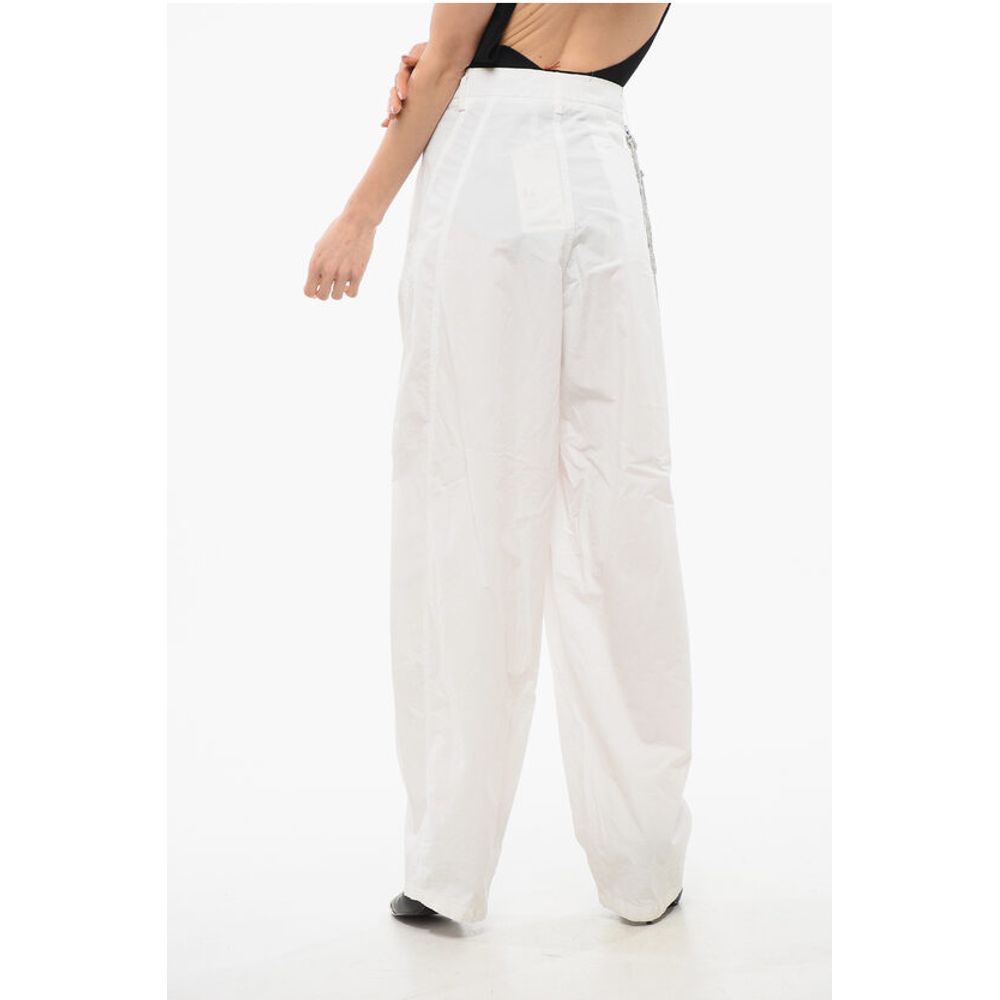Darkpark Cotton PHEBE Single Pleat Pants with Rhineston Chain Detail