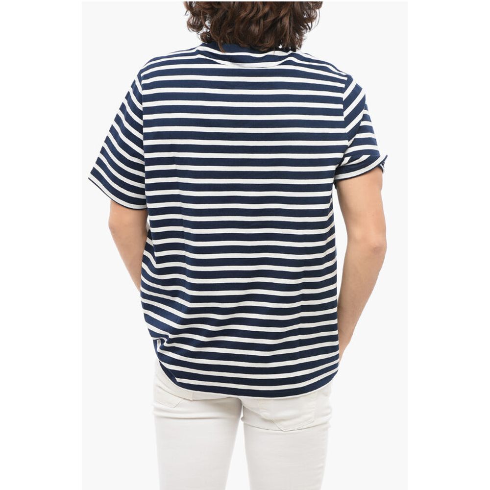 A.P.C. Two-Tone Striped EMILLEN Crew-neck T-Shirt