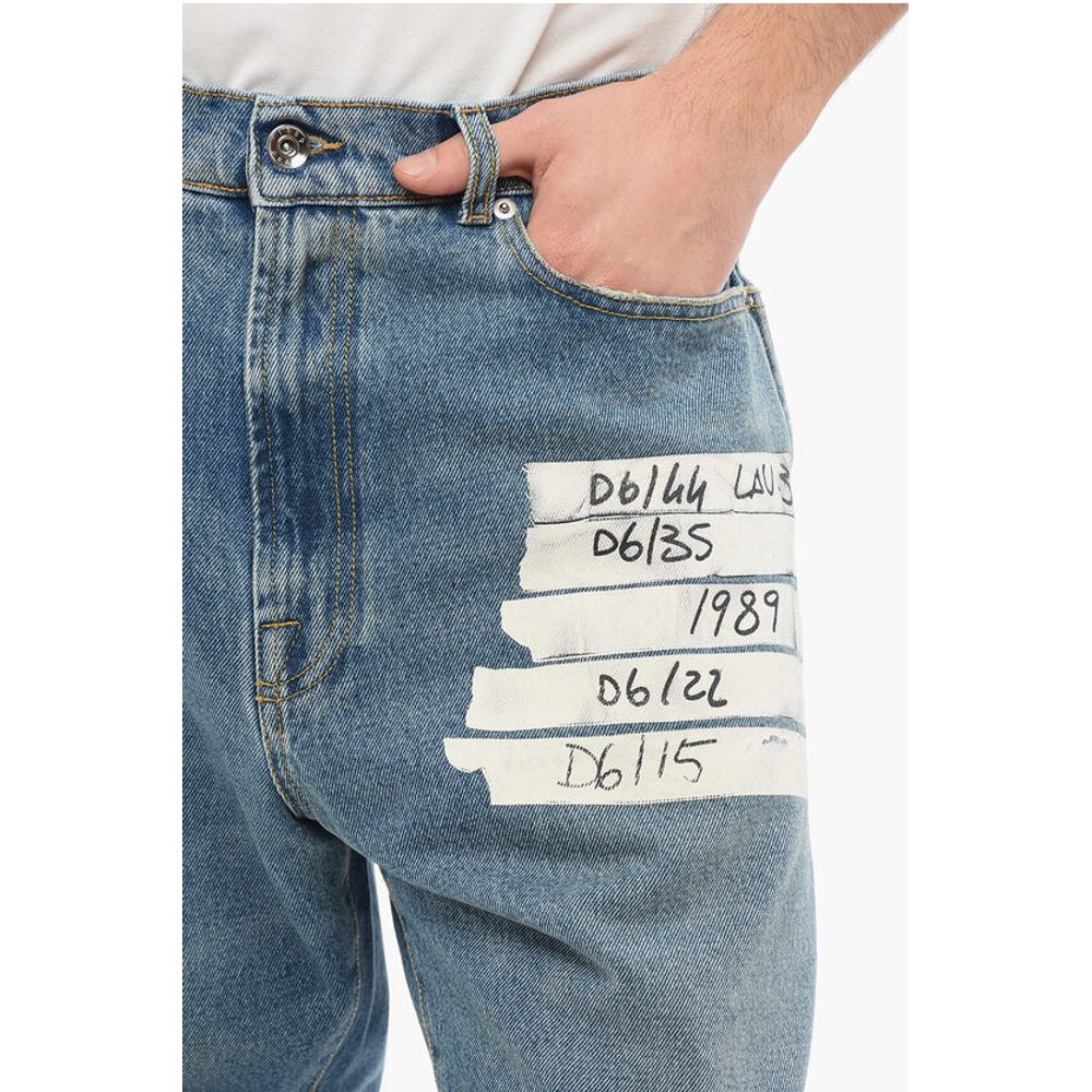 1989 Studio Printed Straight Leg Slim Fit Jeans 26cm
