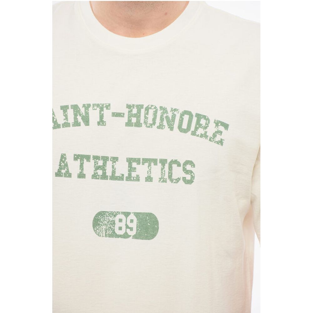1989 Studio Solid Color SAINT-HONORE ATHLETICS Crewneck T-Shirt with Con