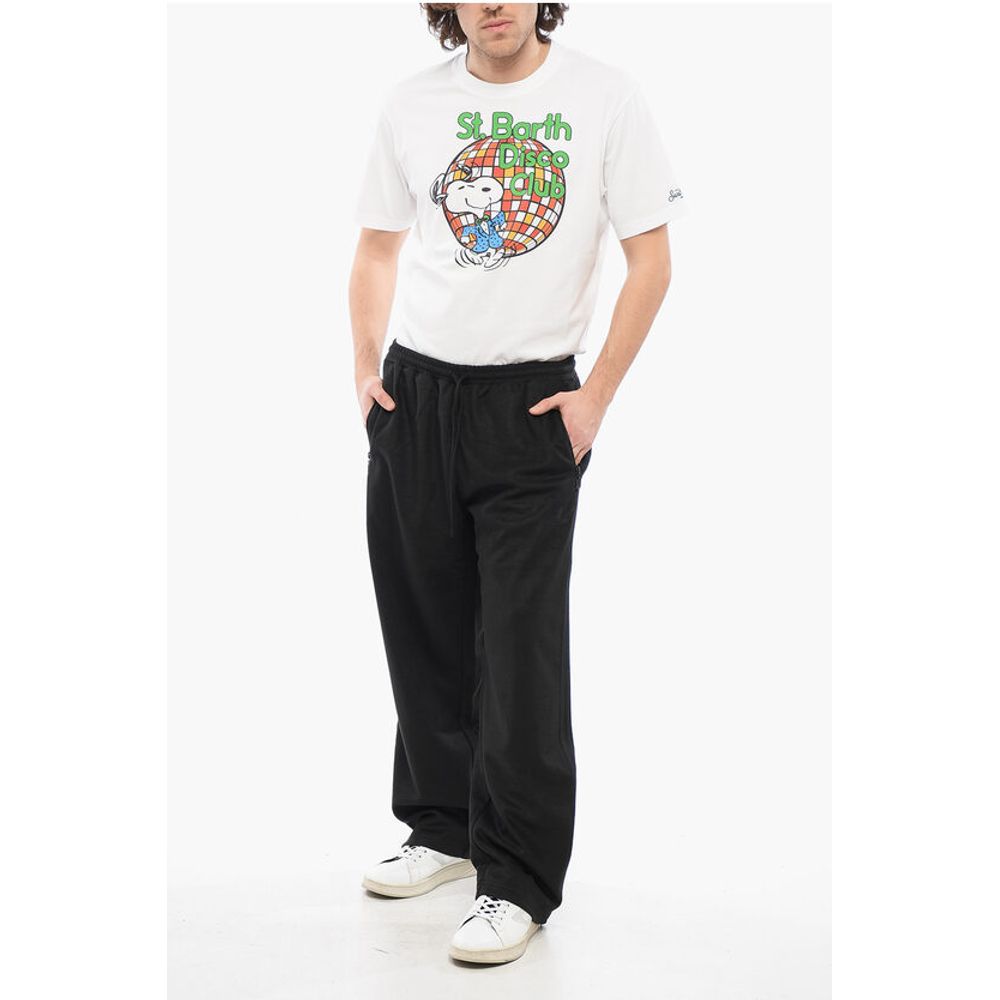 Adidas Joggerji iz volnene Blend z detajli v barvah