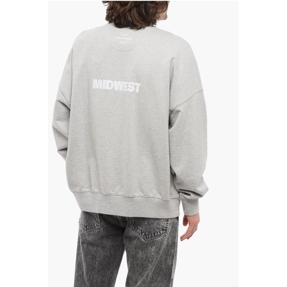 1989 Studio Brushed Cotton MIDWEST RELAXED Crew-neck Sweatshirt with Vel