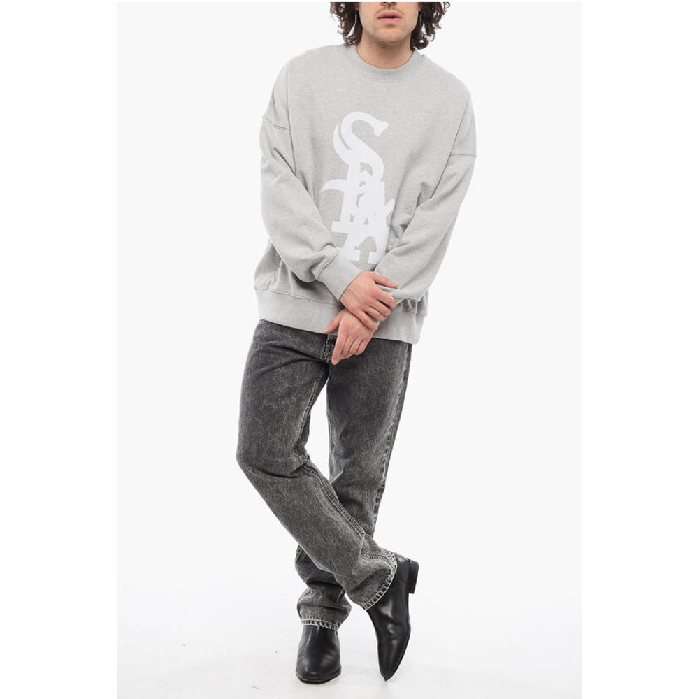 1989 Studio Brushed Cotton MIDWEST RELAXED Crew-neck Sweatshirt with Vel