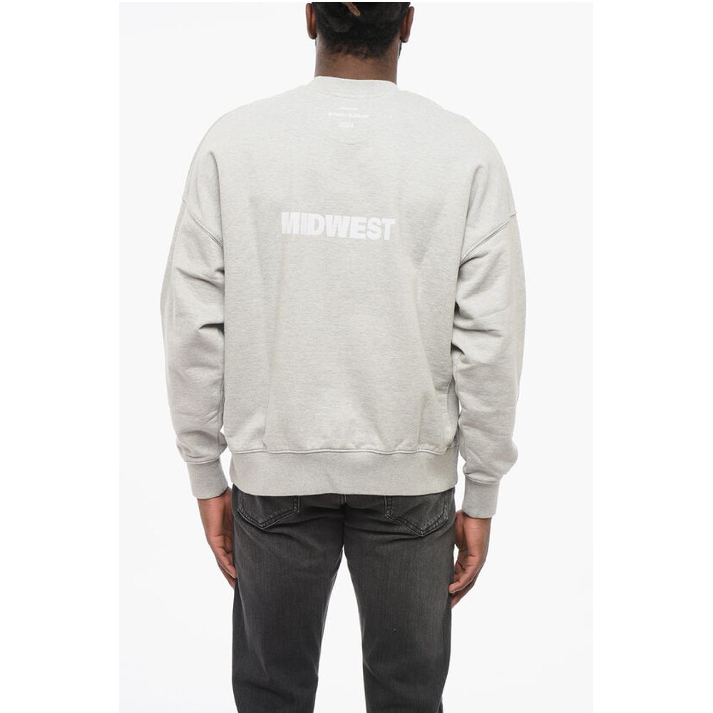 1989 Studio Brushed Cotton MIDWEST RELAXED Crew-neck Sweatshirt with Vel